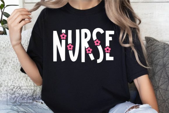 Nurse Floral Graphics for Crafts & Healthcare