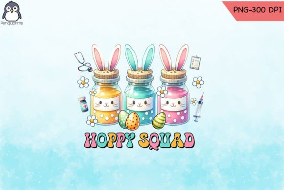 Nurse Hoppy Squad Easter Bunny: Graphics for Crafts