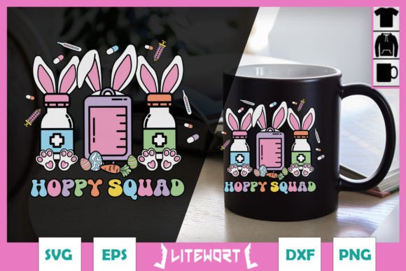 Nurse Hoppy Squad Easter SVG: Graphics for Crafts