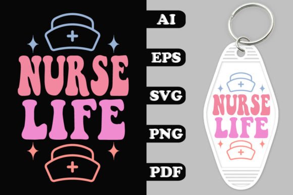 Nurse Life Groovy Key Chain: Crafts & Graphics Review