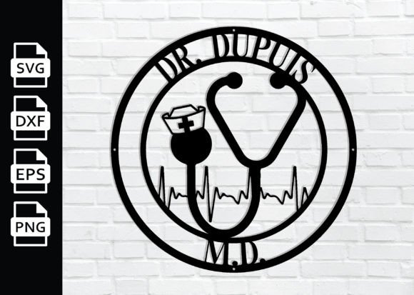 Nurse Metal Sign Graphics for Crafts & Branding