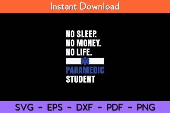 Paramedic Student EMS Ambulance Graphics for Crafts