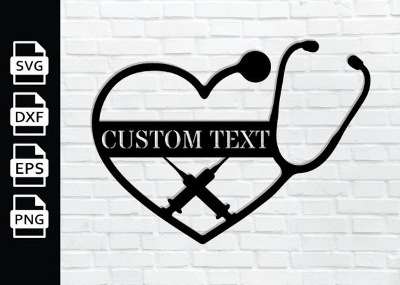 Personalized RN Nurse Metal Sign: Crafts & Graphics
