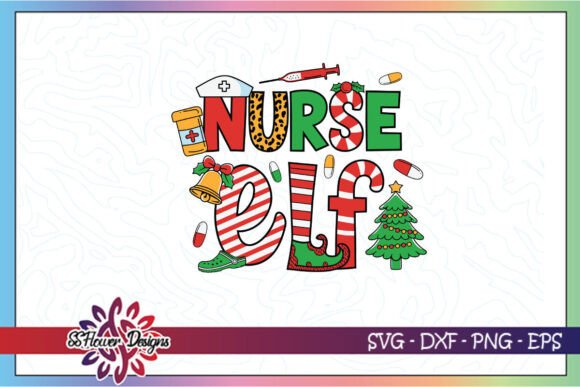 Review: Christmas Nurse Elf Merry Xmas SVG for Holiday Stitching