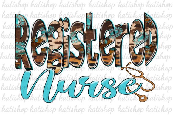 RN Nurse Western Sublimation: Graphics for Crafts